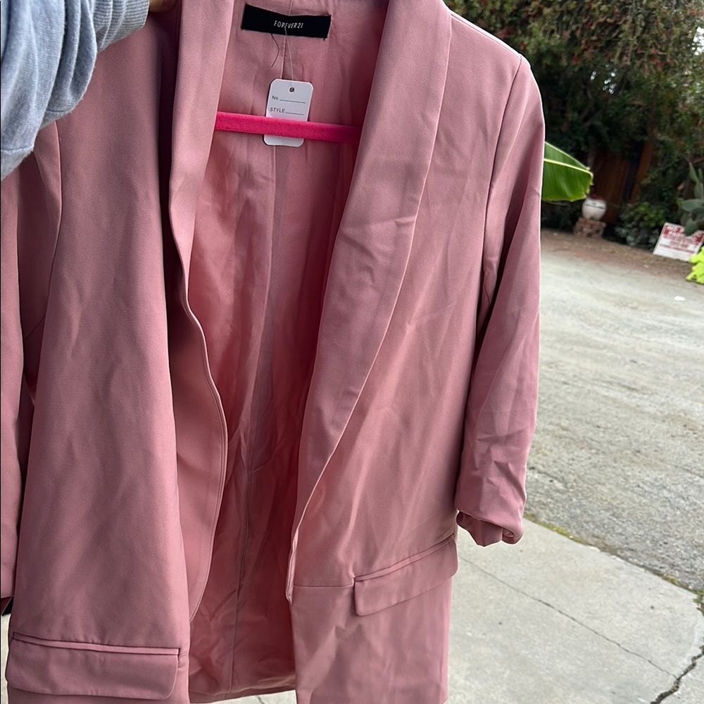Forever 21 Pink Blazer Suit Jacket